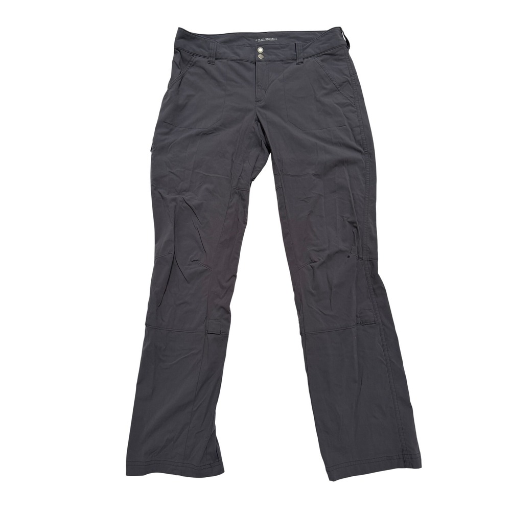 Columbia Hiking Pants Women 10 Regular Gray Good Omni-Shield Stretch Outdoor